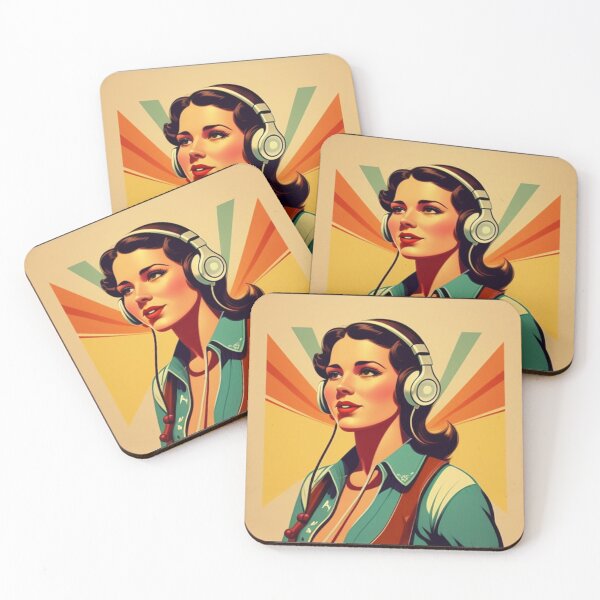 Item preview, Country Singer Western Girl Retro Music Store Merch designed and sold by musicgeniusart.