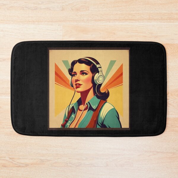 Item preview, Country Singer Western Girl Retro Music Store Merch designed and sold by musicgeniusart.