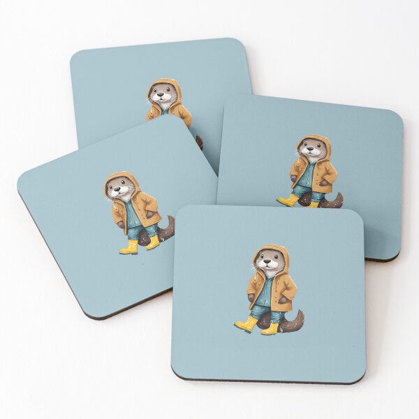 Item preview, Rainy Day Otter designed and sold by cozyvintage.