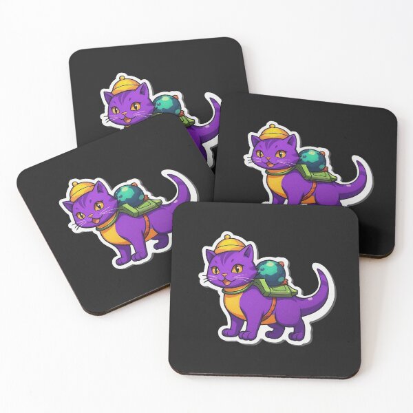 Item preview, Gato dinosaurio con su mundo. designed and sold by PawPawa.