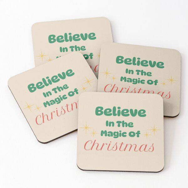 Item preview, Believe In The Magic Of Christmas Quote designed and sold by Jollys-ArtShop.