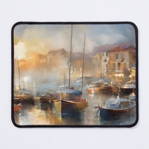 Item preview, Sunset at Provence harbor designed and sold by Didier Junk.