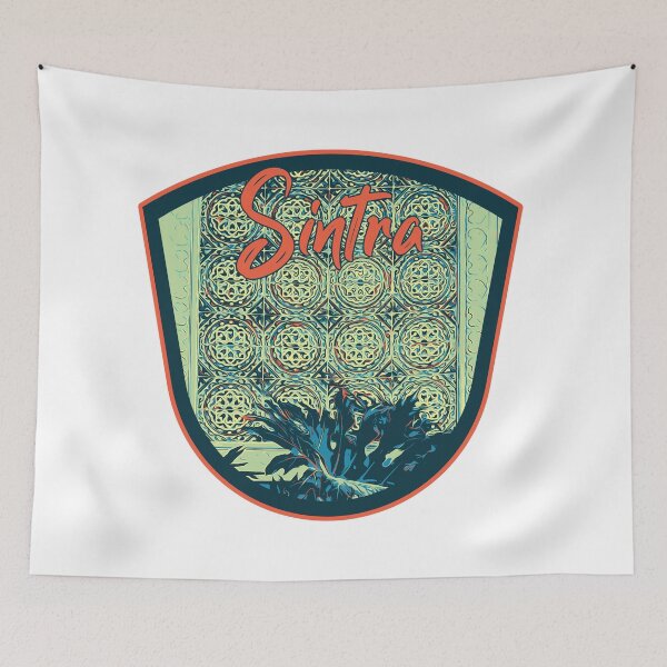Item preview, Sintra Moorish Tiles Illustration Print | Portugal Art Decor designed and sold by Lemomo-artworks.
