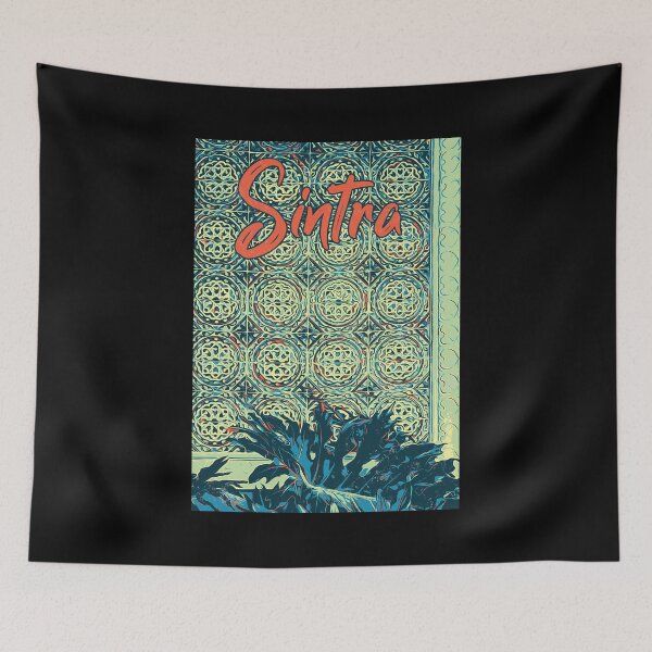 Item preview, Sintra Moorish Tiles Illustration Print | Portugal Art Decor designed and sold by Lemomo-artworks.