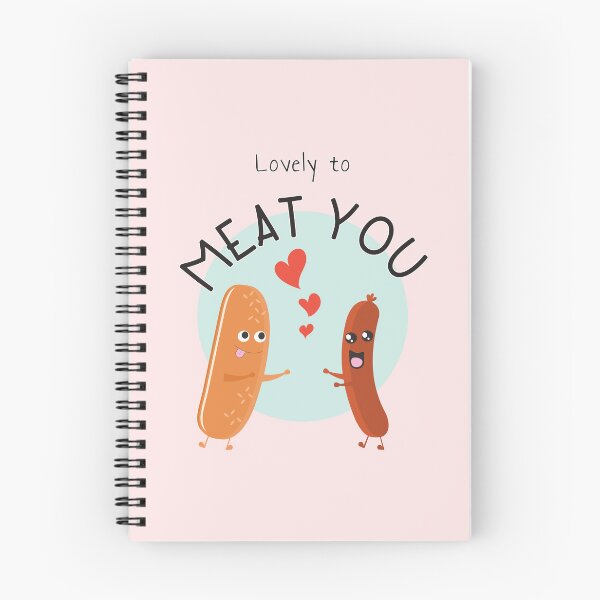 Item preview, Funny Hot Dog Puns Lovely To Meat You designed and sold by ArtFisher.