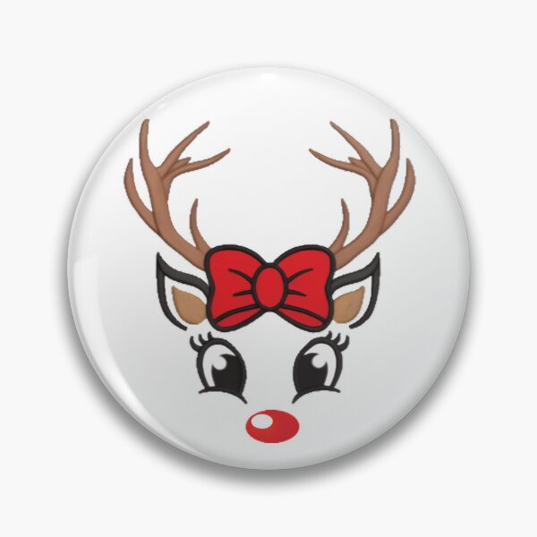 Item preview, Cute Christmas Reindeer Face designed and sold by BuxomBabe21.