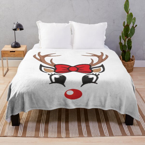 Item preview, Cute Christmas Reindeer Face designed and sold by BuxomBabe21.