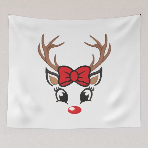 Item preview, Cute Christmas Reindeer Face designed and sold by BuxomBabe21.