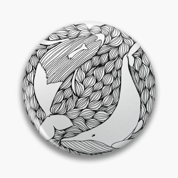 Item preview, Line drawing plural whale design designed and sold by madirosedesigns.