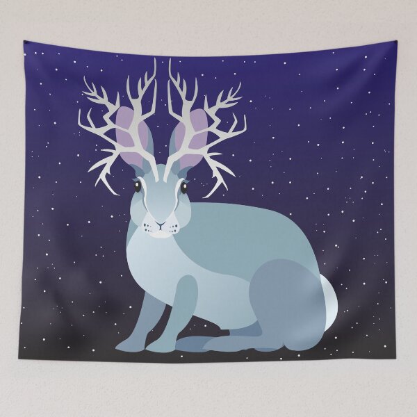 Item preview, Snowflake Snowhare designed and sold by Asphyxiowl.