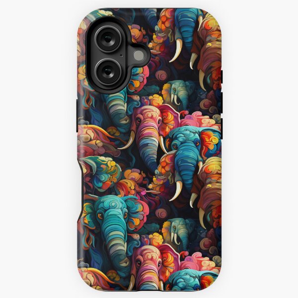 Item preview, Exclusive Artwork Cute Paisley Colorful Baby Elephants Gift Ideas P106-1 designed and sold by winkatchoo.