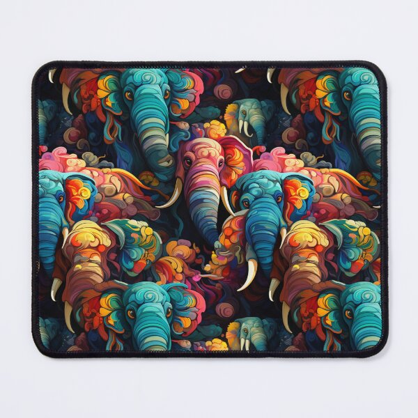 Item preview, Exclusive Artwork Cute Paisley Colorful Baby Elephants Gift Ideas P106-1 designed and sold by MPCFICTION.