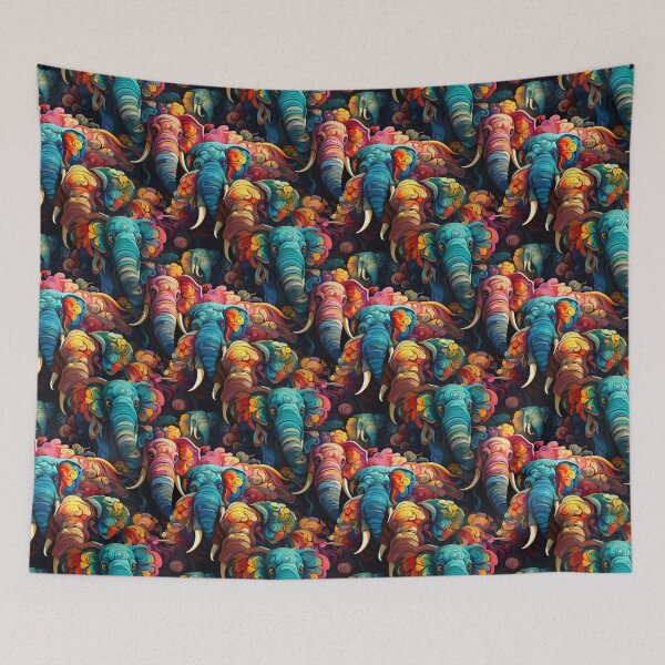 Item preview, Exclusive Artwork Cute Paisley Colorful Baby Elephants Gift Ideas P106-1 designed and sold by MPCFICTION.