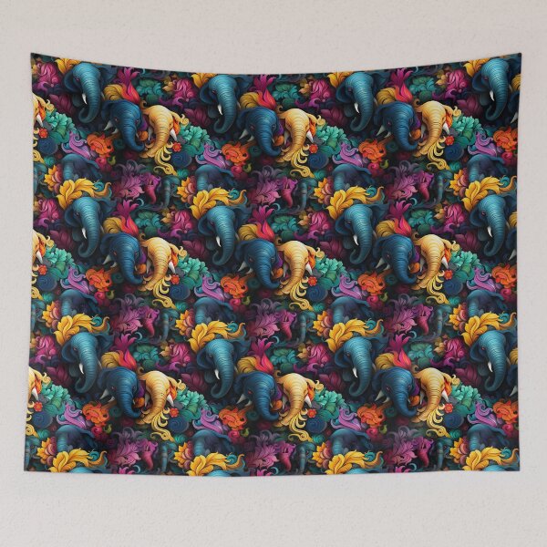 Item preview, Exclusive Artwork Cute Paisley Colorful Baby Elephants Gift Ideas P106-3 designed and sold by MPCFICTION.