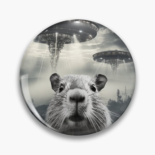 Item preview, Capybara Selfie with UFOs designed and sold by Master-Print.