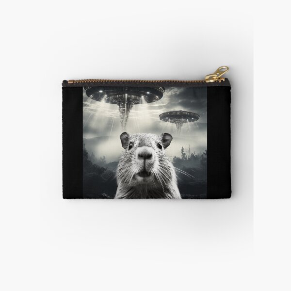 Item preview, Capybara Selfie with UFOs designed and sold by Master-Print.