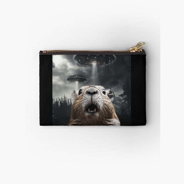 Item preview, Capybara Selfie with UFOs designed and sold by Master-Print.