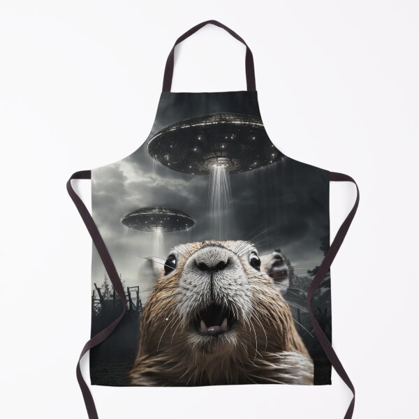 Item preview, Capybara Selfie with UFOs designed and sold by Master-Print.