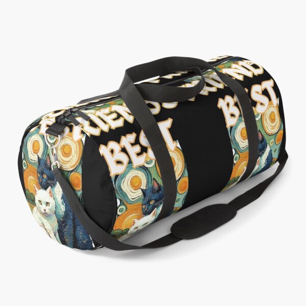 Item preview,  Cute black and white cats are humans best friends in van gogh style funny christian gifts designed and sold by thankful-loco.