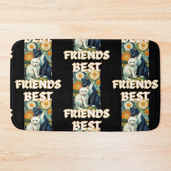 Item preview,  Cute black and white cats are humans best friends in van gogh style funny christian gifts designed and sold by thankful-loco.