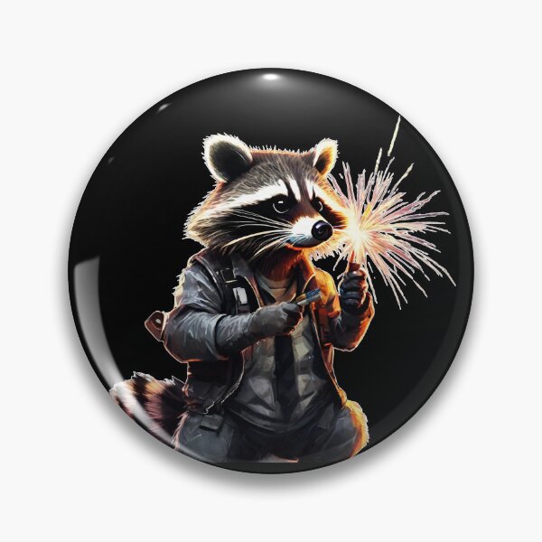 Item preview, New Year's Raccoon Lighting Fireworks designed and sold by Aquillashop.