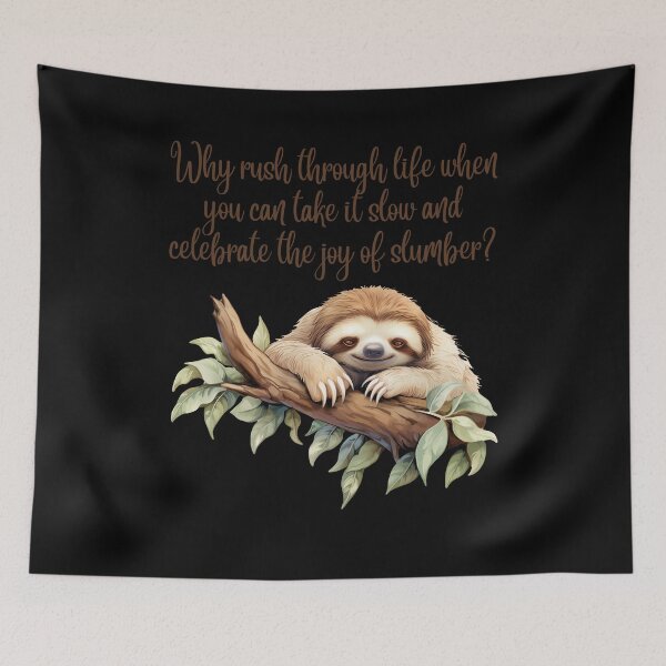 Item preview, Cute Sloth Celebrating The Joy of Slumber Festival of Sleep Day January 3rd 2024 designed and sold by MimsTees.