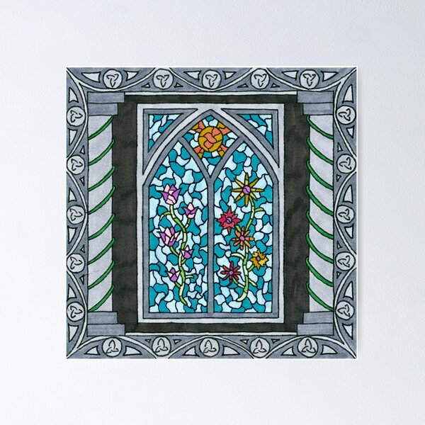 Item preview, Glass Window Celtic Style designed and sold by SatanicGD.