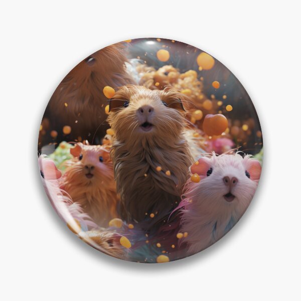 Item preview, Exclusive Artwork Cute Realistic Playful Guinea Pigs Gift Ideas P108-1 designed and sold by MPCFICTION.