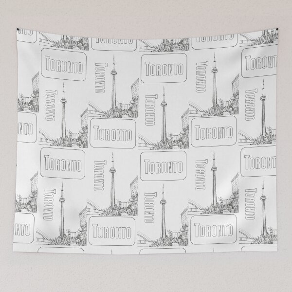 Item preview, Ink Dot Drawing Canadian Landmark CN Tower Toronto designed and sold by H3designs.