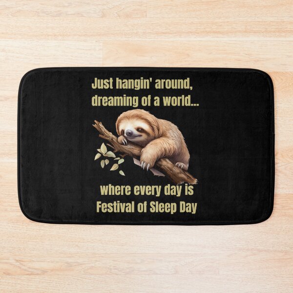 Item preview, Cute Sloth Wisdom Celebrating Festival of Sleep Day January 3rd 2024 designed and sold by MimsTees.