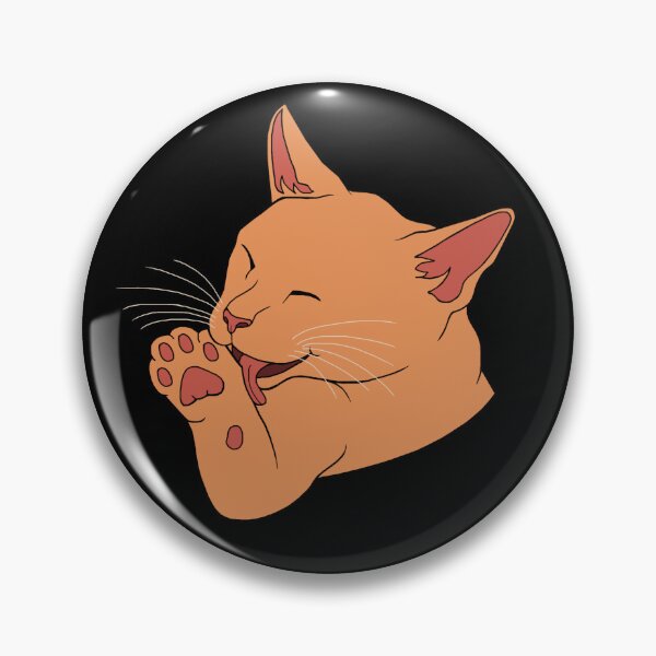 Item preview, Orange Ginger Cat Licking their Toe Beans  designed and sold by Deborah Camp.