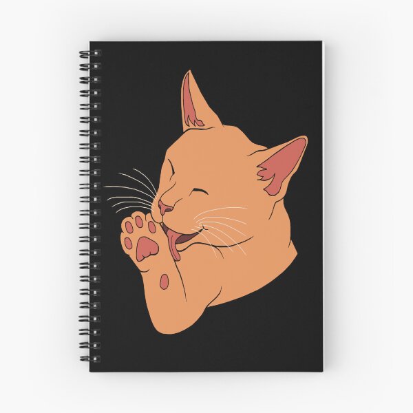 Item preview, Orange Ginger Cat Licking their Toe Beans  designed and sold by Deborah Camp.