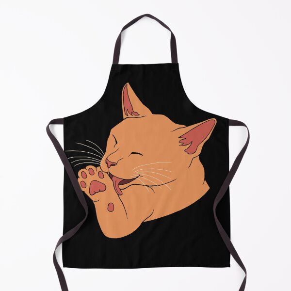 Item preview, Orange Ginger Cat Licking their Toe Beans designed and sold by Deborah Camp.