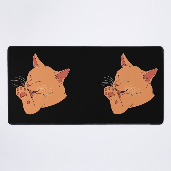 Item preview, Orange Ginger Cat Licking their Toe Beans designed and sold by Deborah Camp.
