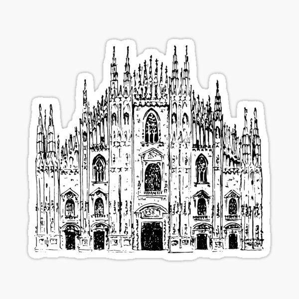 Milan Italy Duomo Sticker