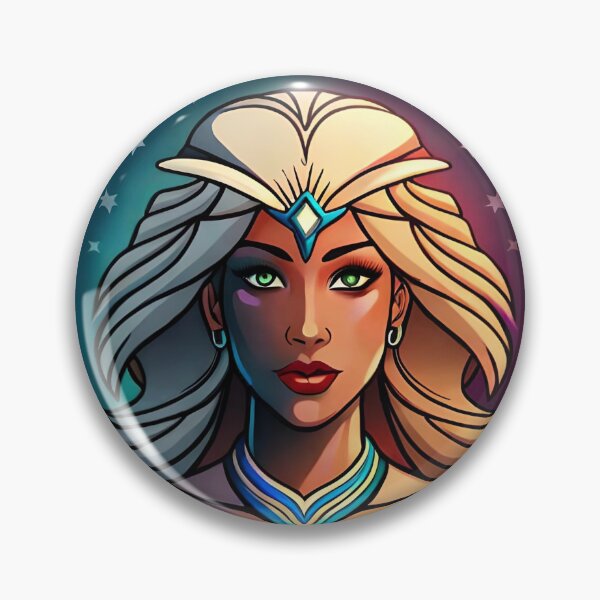 Item preview, Superhero Woman Rainbow Hexagram Inspiration Heroine Animation Comic designed and sold by Melan Designs.