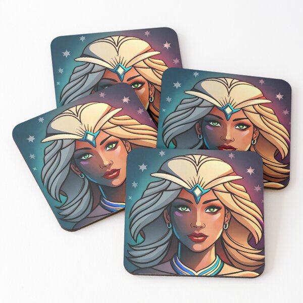 Item preview, Superhero Woman Rainbow Hexagram Inspiration Heroine Animation Comic designed and sold by Melan Designs.