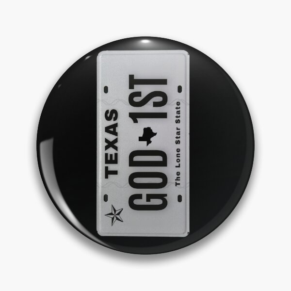 Item preview, GOD First Texas vanity plate SW designed and sold by GFamilyC.
