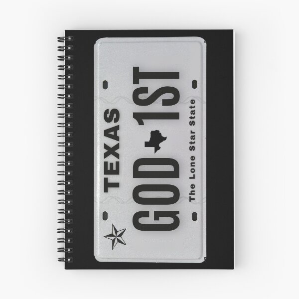 Item preview, GOD First Texas vanity plate SW designed and sold by GFamilyC.