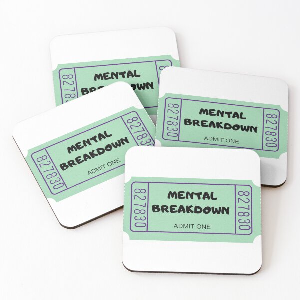 Item preview, Admission Ticket: Mental Breakdown Admit One designed and sold by juliaplusgents.