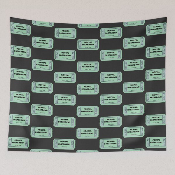 Item preview, Admission Ticket: Mental Breakdown Admit One designed and sold by juliaplusgents.