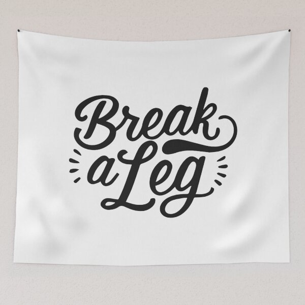 Item preview,  break a leg for acting lover designed and sold by The  Knick Knack Nook.