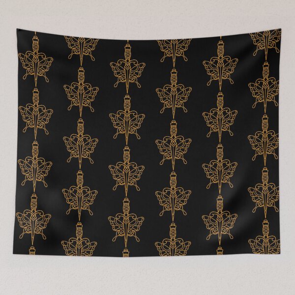 Item preview, Traditional butterfly dagger flash line work designed and sold by ReaperRoseCo.