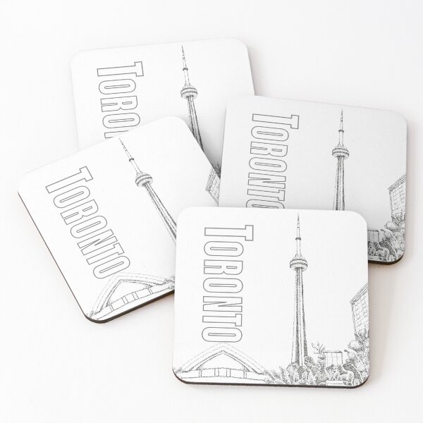 Item preview, Ink Dot Drawing Canadian Landmark CN Tower Toronto designed and sold by H3designs.