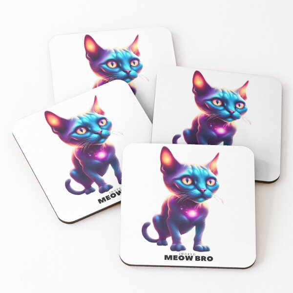 Item preview, Cool Space Cat with Good Vibes, Neow designed and sold by xDavidELG.