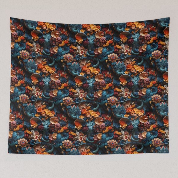Item preview, Exclusive Artwork Paisley Flower Fusion Floral Pattern Gift Ideas P105-1 designed and sold by MPCFICTION.