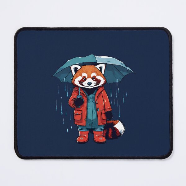 Item preview, Rainy Day Red Panda designed and sold by cozyvintage.
