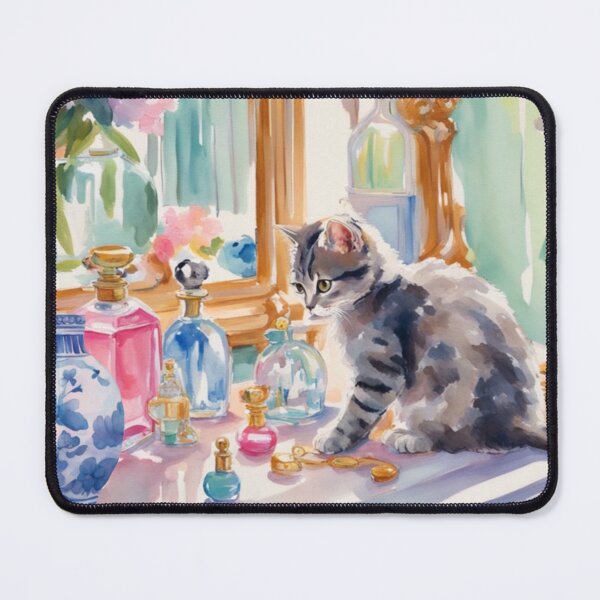 Item preview, Kitten on the dressing table designed and sold by SophieClimaArt.