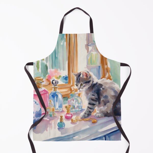 Item preview, Kitten on the dressing table designed and sold by SophieClimaArt.