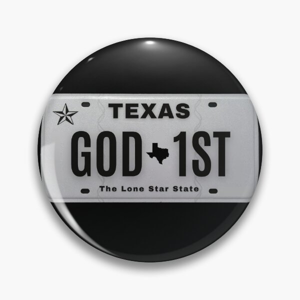 Item preview, GOD First Texas vanity plate designed and sold by GFamilyC.